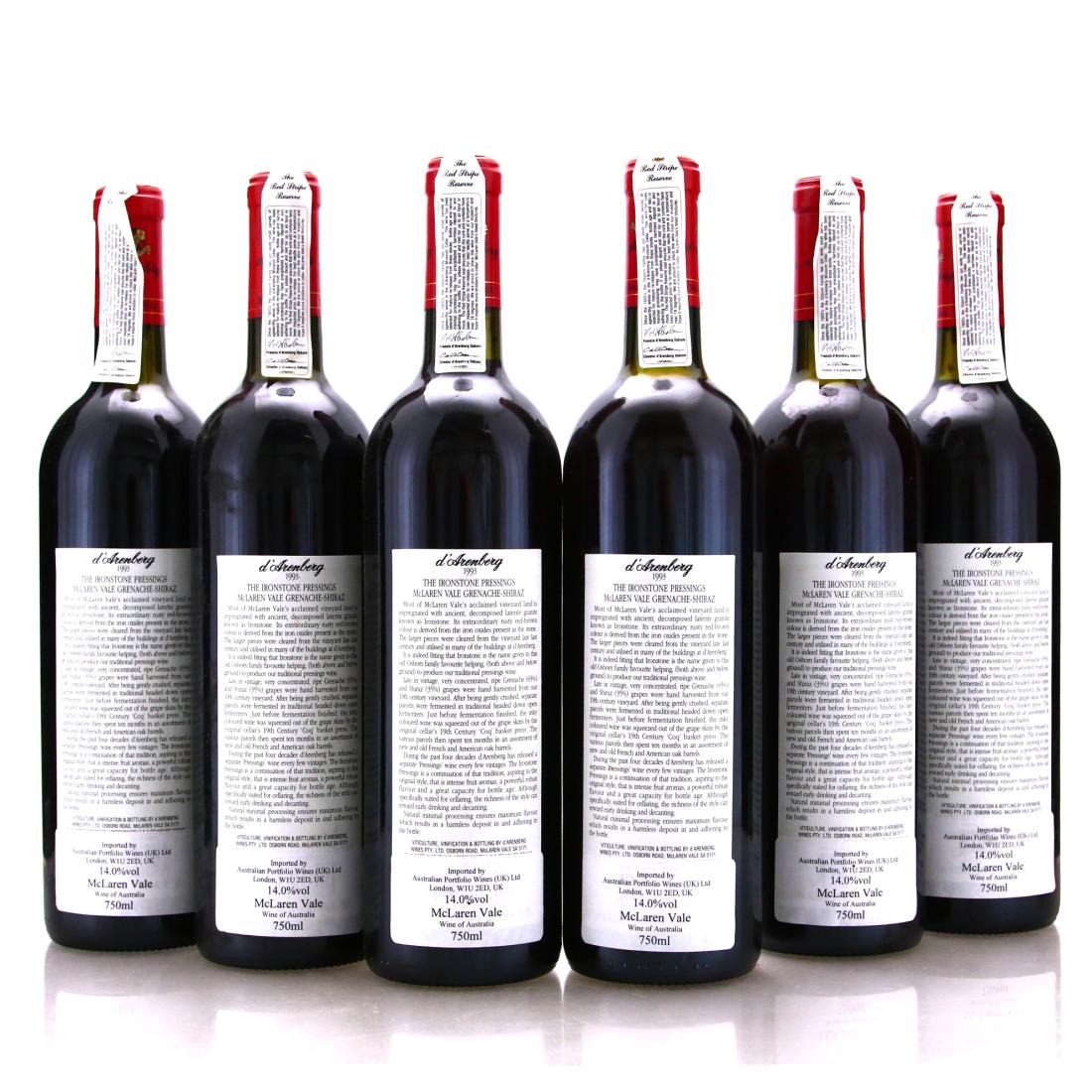 Image for d'Arenberg Ironstone Pressings Grenache-Shiraz 1993 McLaren Vale