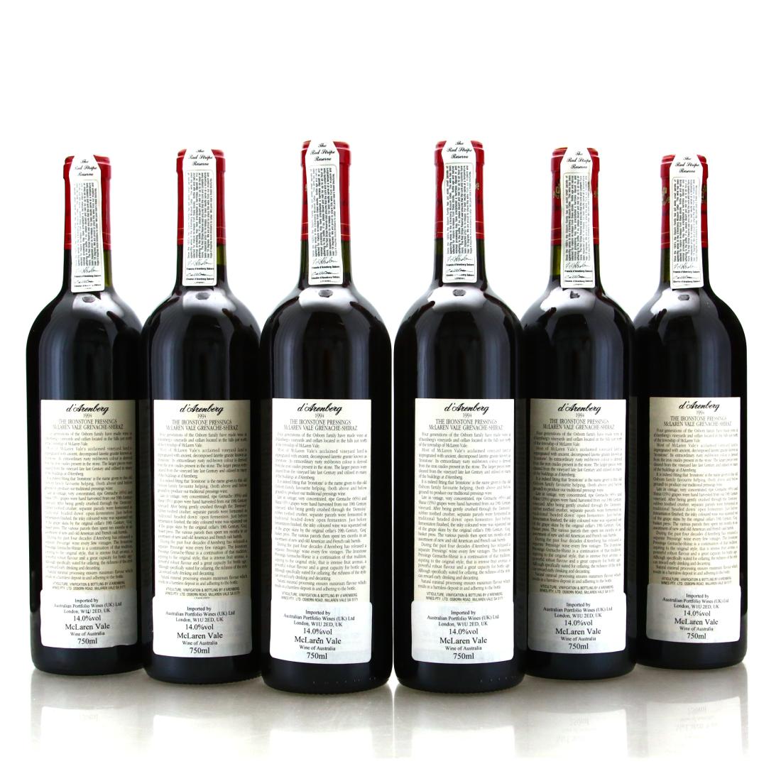 Image for d'Arenberg Ironstone Pressings Grenache-Shiraz 1994 McLaren Vale