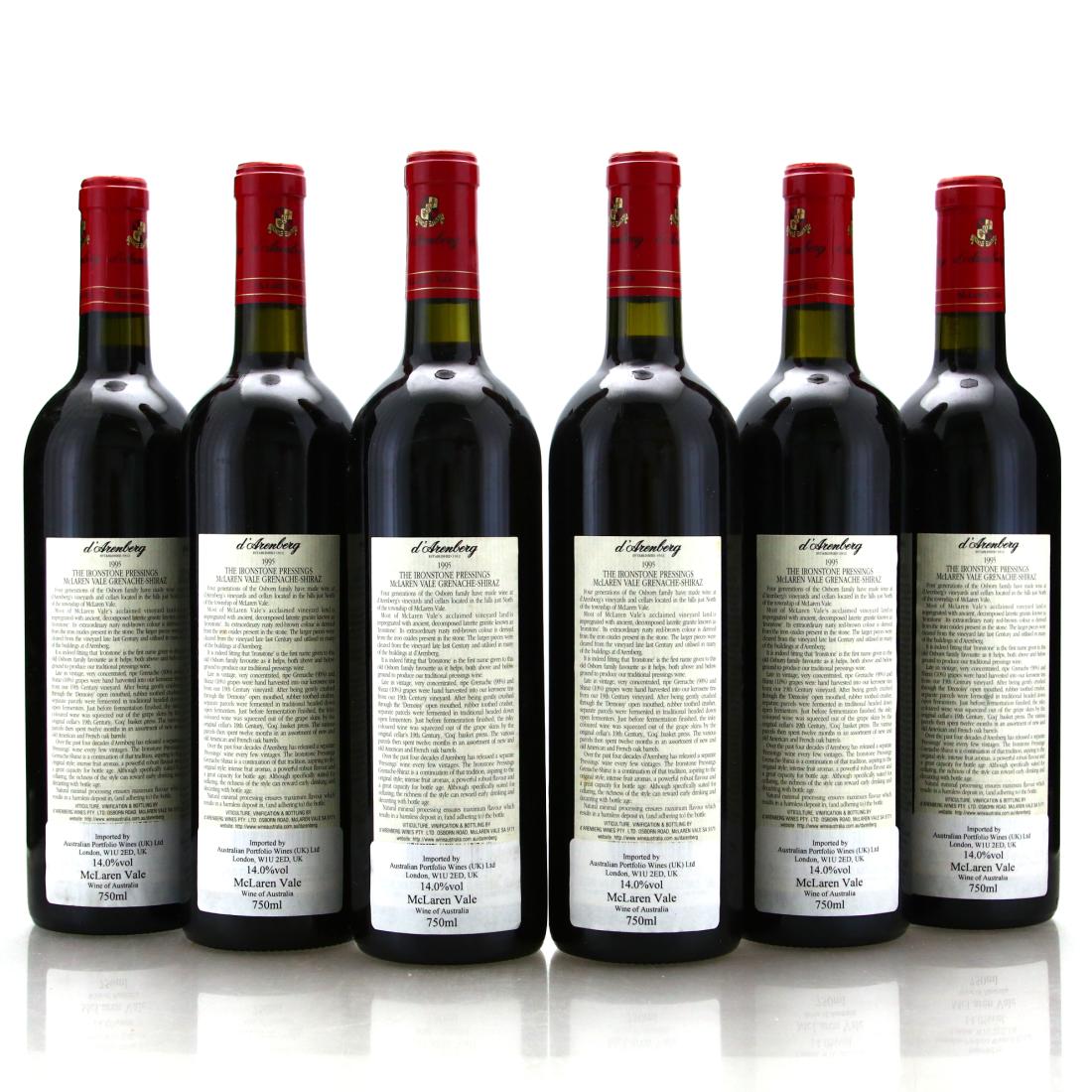 Image for d'Arenberg Ironstone Pressings Grenache-Shiraz 1995 McLaren Vale