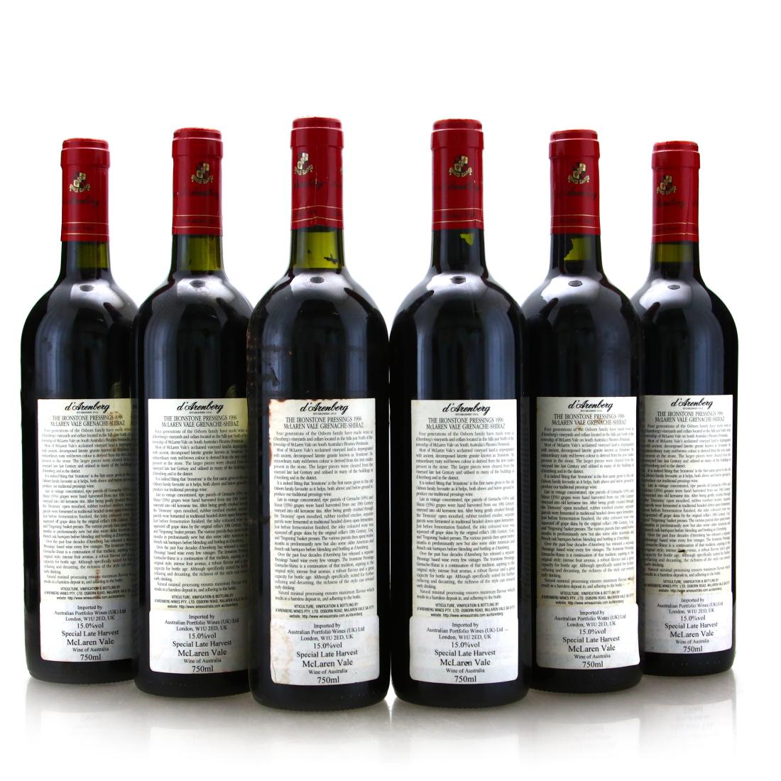 Image for d'Arenberg Ironstone Pressings Grenache-Shiraz 1996 McLaren Vale