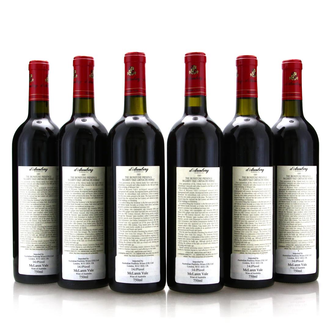 Image for d'Arenberg Ironstone Pressings Grenache-Shiraz 1995 McLaren Vale