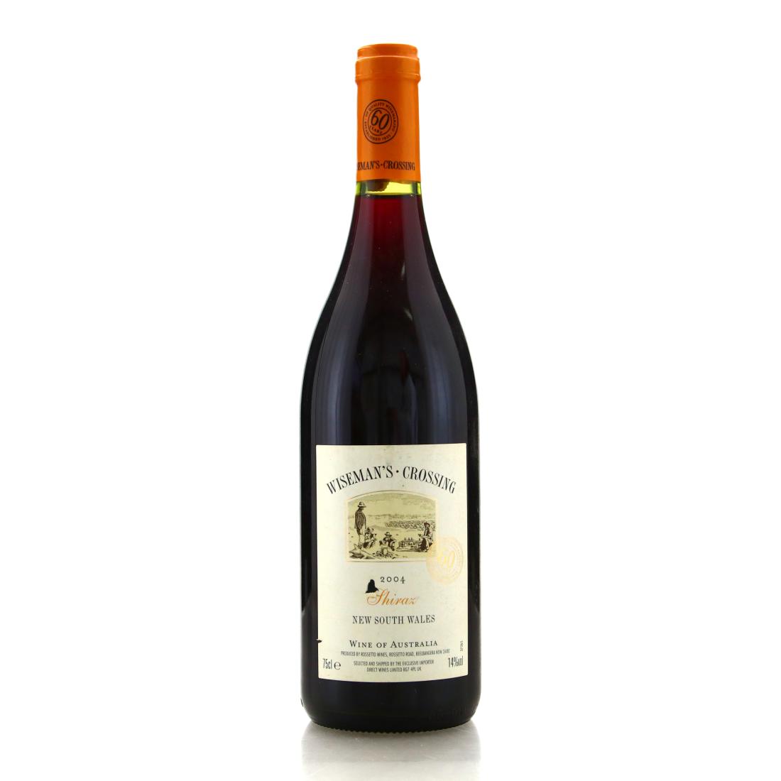 Image for Rossetto Wines Wiseman's Crossing Shiraz 2004 New South Wales