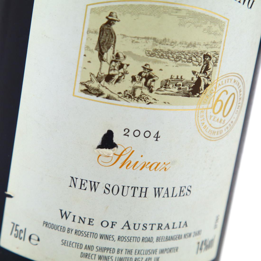 Image for Rossetto Wines Wiseman's Crossing Shiraz 2004 New South Wales