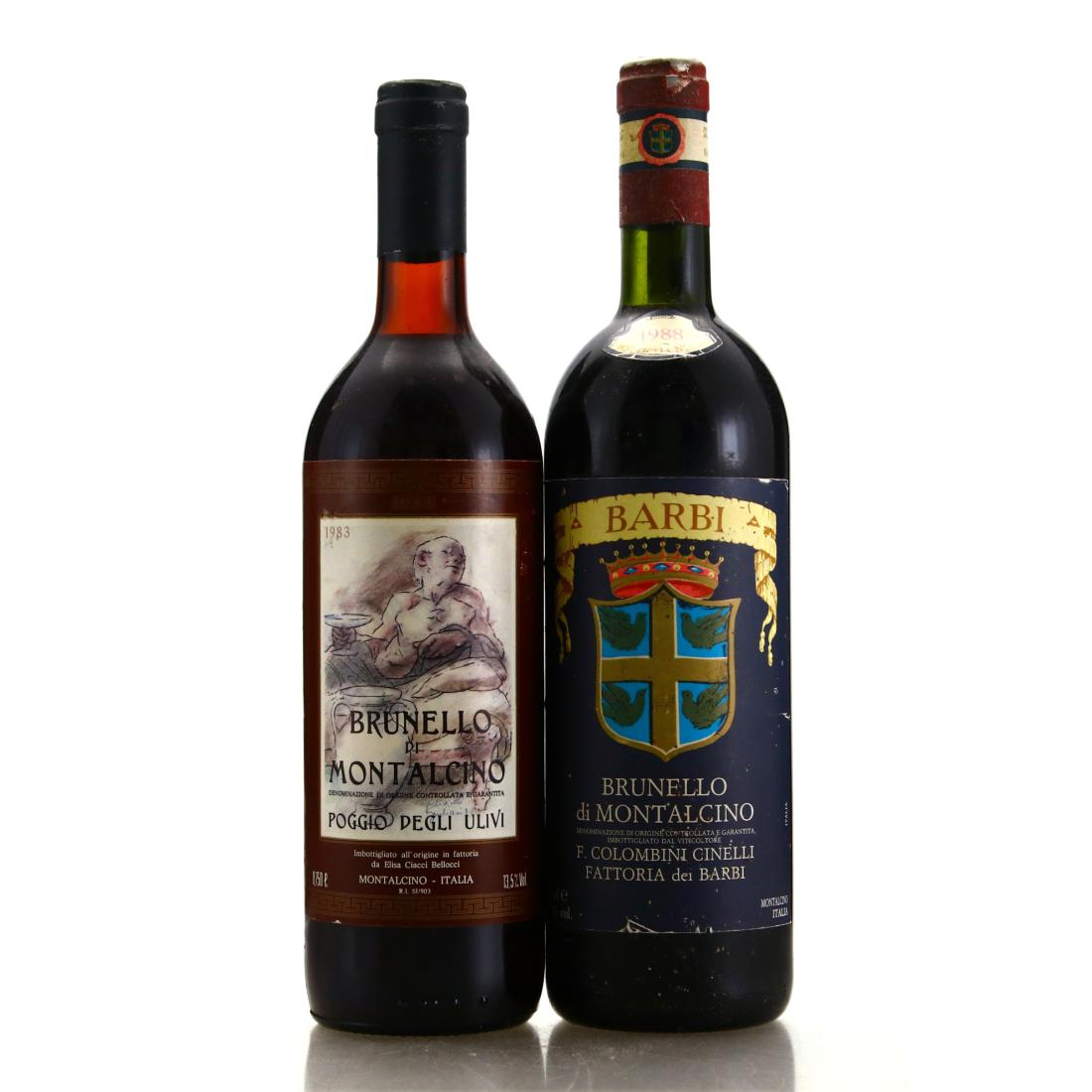 Assorted 1980s Brunello di Montalcino 2x75cl