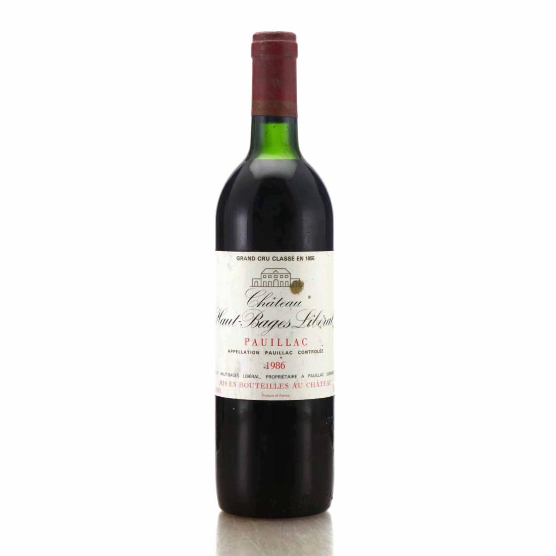 Image for Château Haut-Bages Libéral 1986