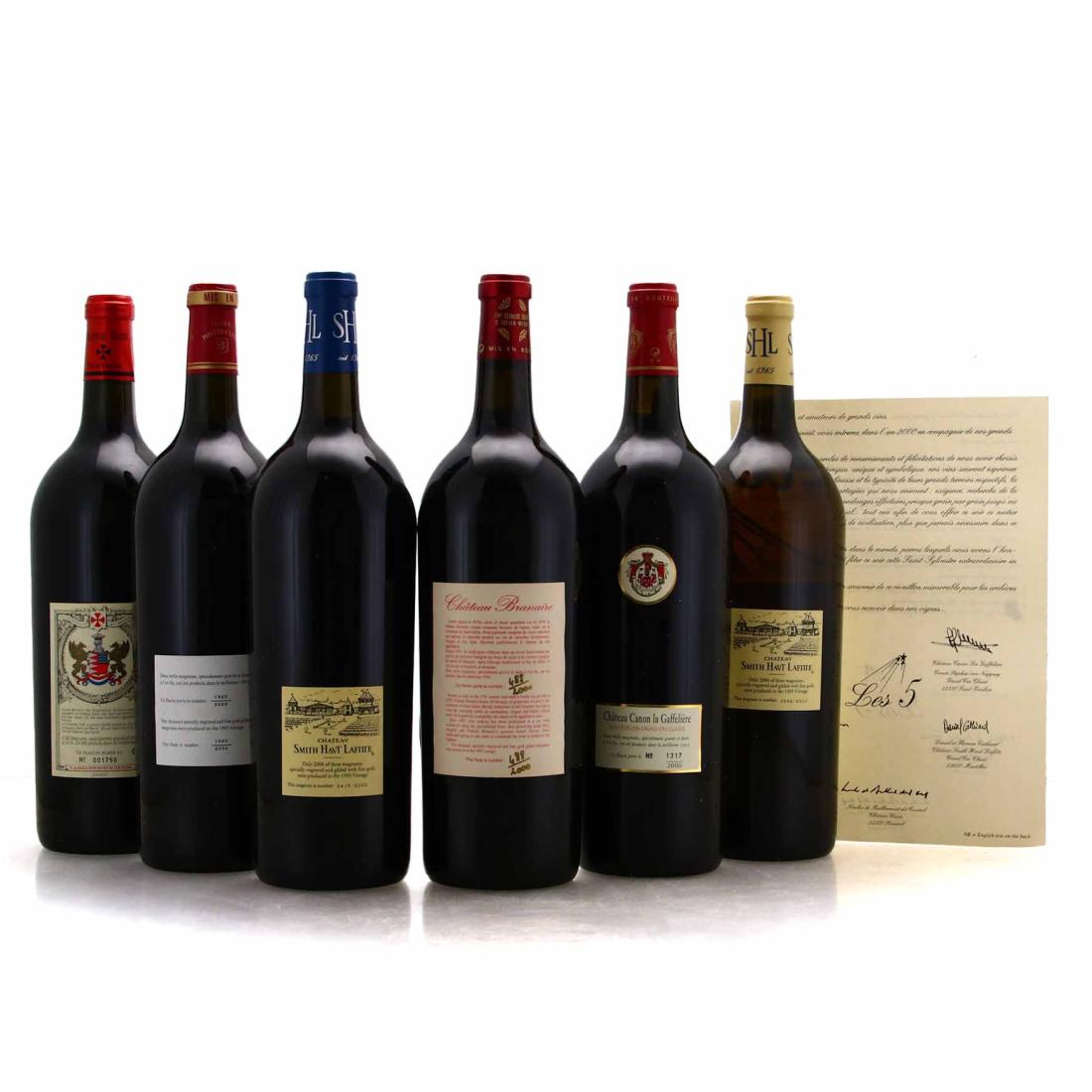 Image for 2000 Les 5 Millesimes 1995 Bordeaux Great Growths Gift Set