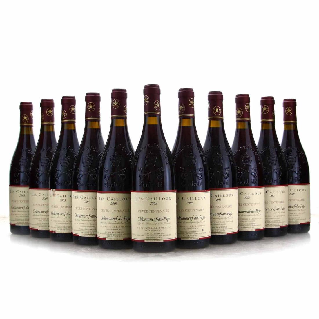 Andre Brunel Les Cailloux Cuvee Centenaire 2003 Chateauneuf-Du-Pape 11x75cl