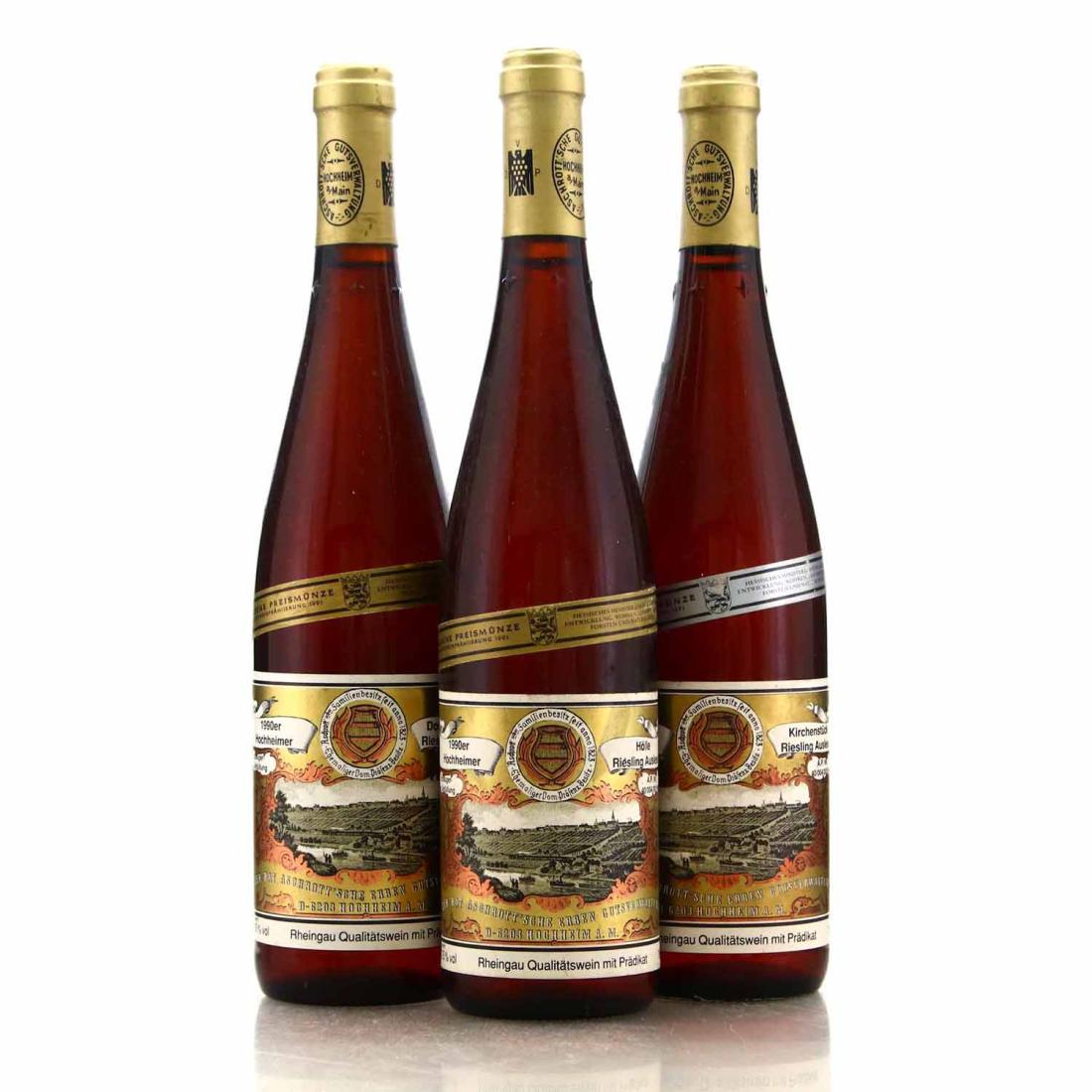Aschrott'sche Gutsverwaltung Hochheimer Riesling Auslese 1990 Rheingau 3x75cl