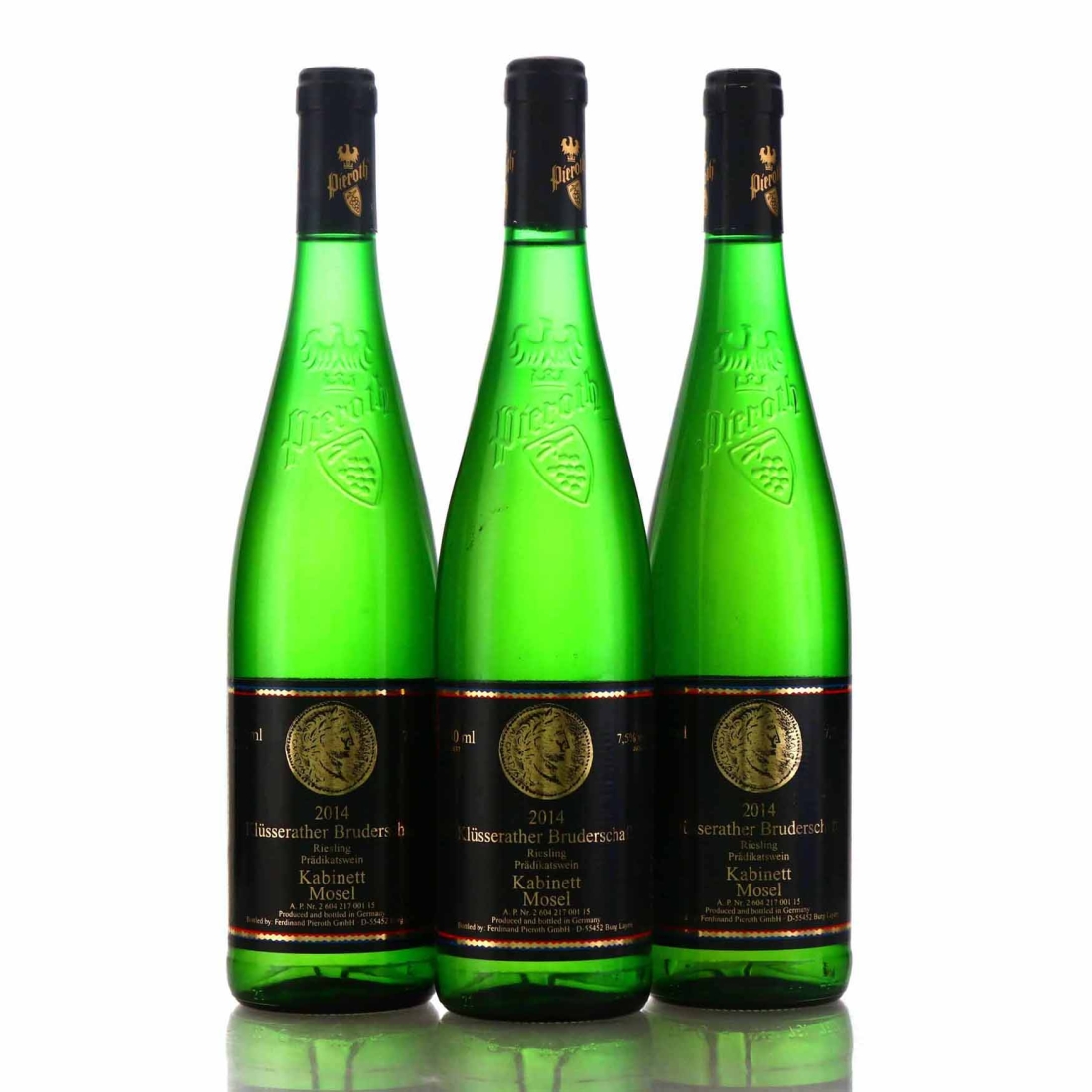 Pieroth Klusserather Bruderschaft Riesling Kabinett 2014 Mosel 3x75cl