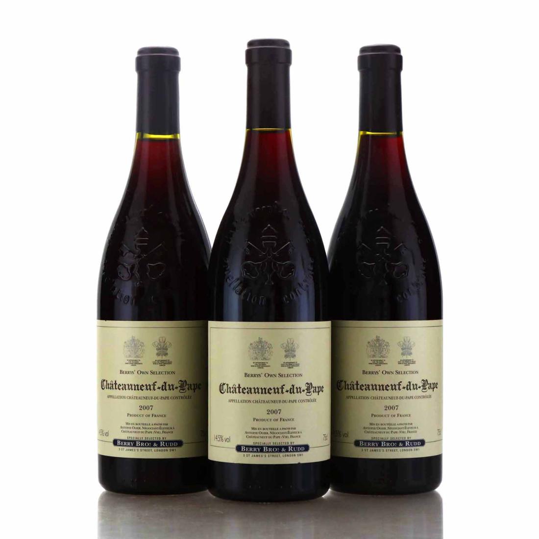 Antoine Ogier Berry's Own Selection 2007 Chateauneuf-Du-Pape / Berry Bros and Rudd 3x75cl