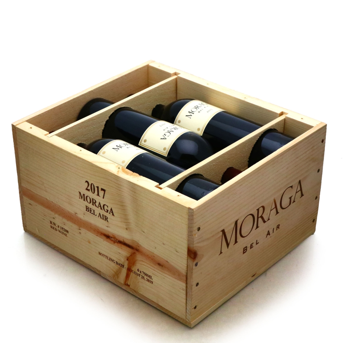 Moraga Bel Air Red Blend 2017 California 6x75cl