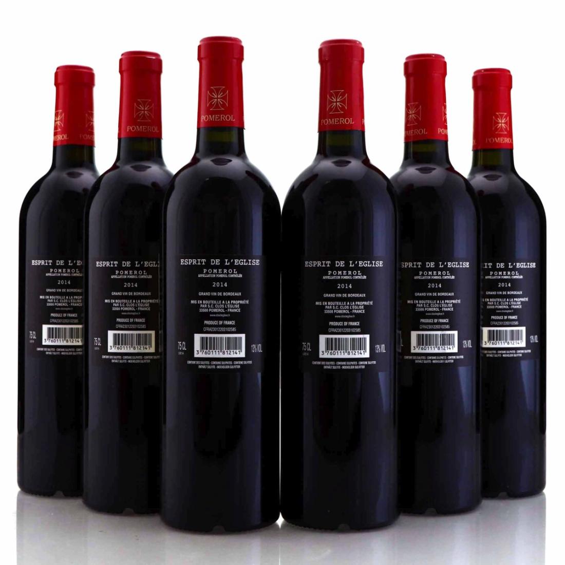 Image for Clos L'Eglise​​​​​​​ Esprit De L'Eglise 2014 Pomerol