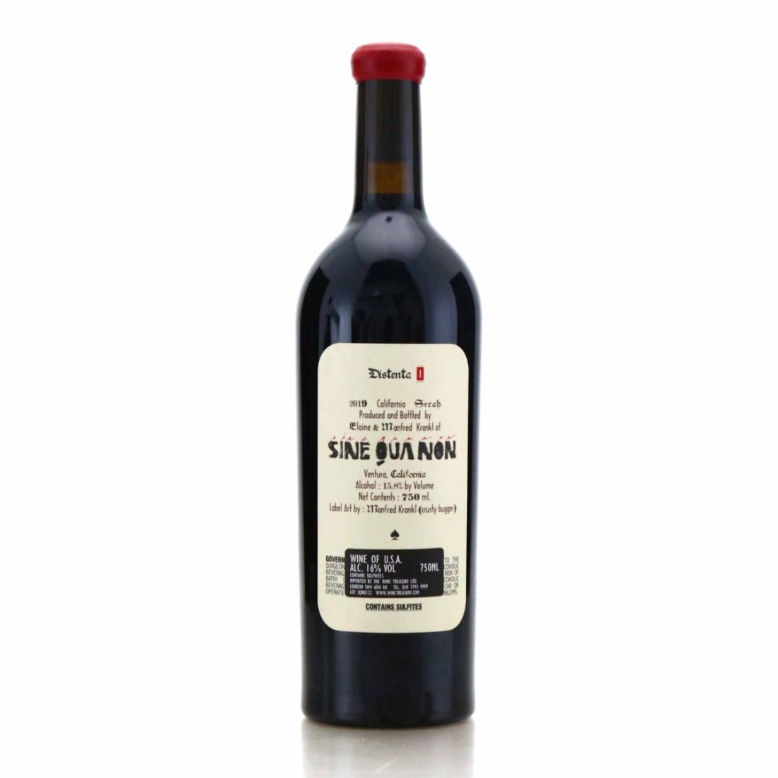 Image for Sine Qua Non Distenta Syrah 2019 California