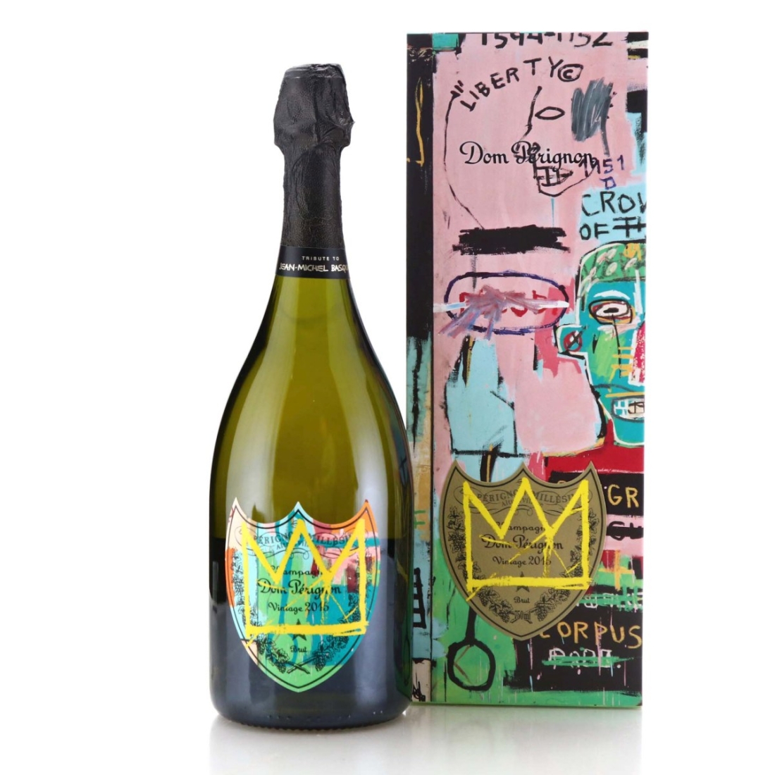 Dom Perignon 2015 Vintage Champagne / Tribute to Jean-Michel Basquiat - Yellow Edition