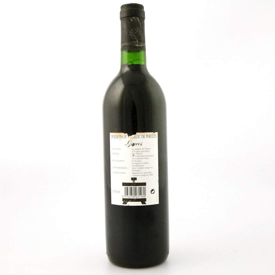 Image for Barons Du Ch. De Portets 1990 Graves