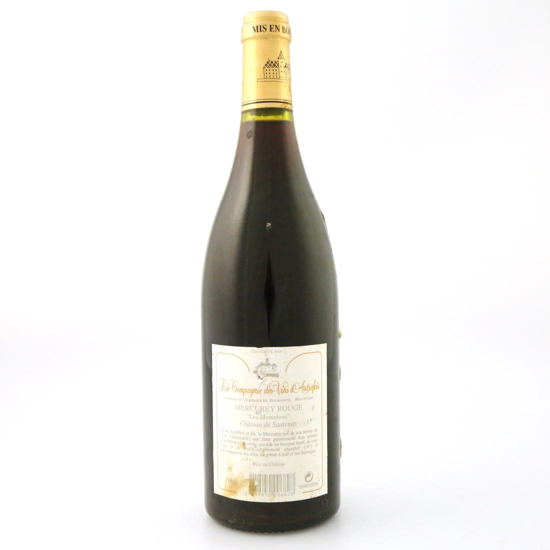 Image for Ch. De Santenay "Les Montelons" 1998 Mercurey