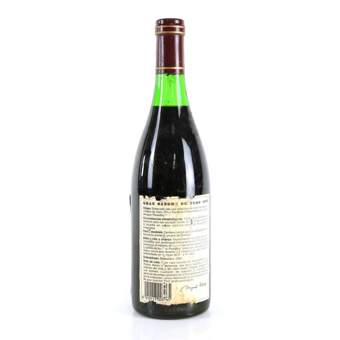 Image for Torres "Gran Sangre De Toro" 1979 Penedes Reserva