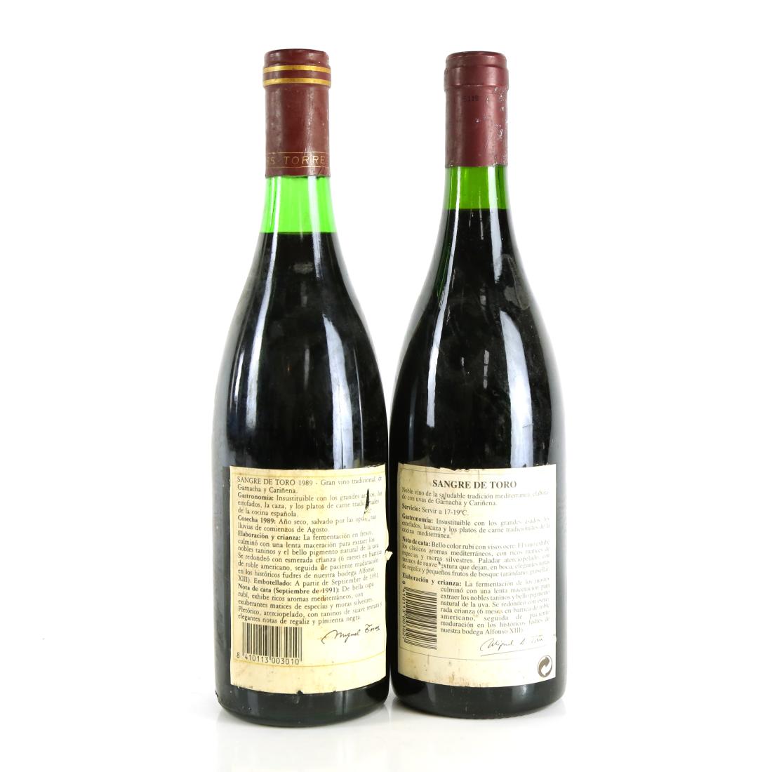 Image for Torres "Sangre De Toro" 1989 & 1992 Penedes Reserva