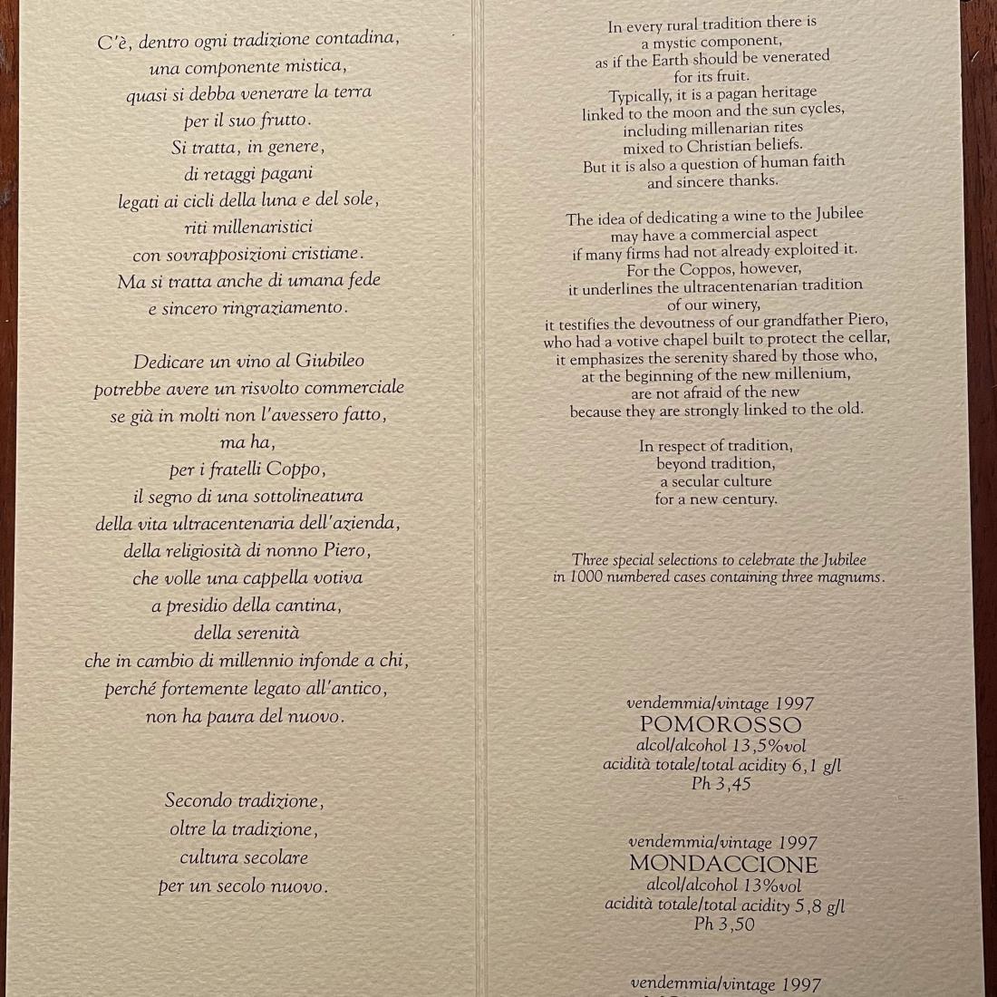 Image for Coppo Mondaccione 1997 Piedmont