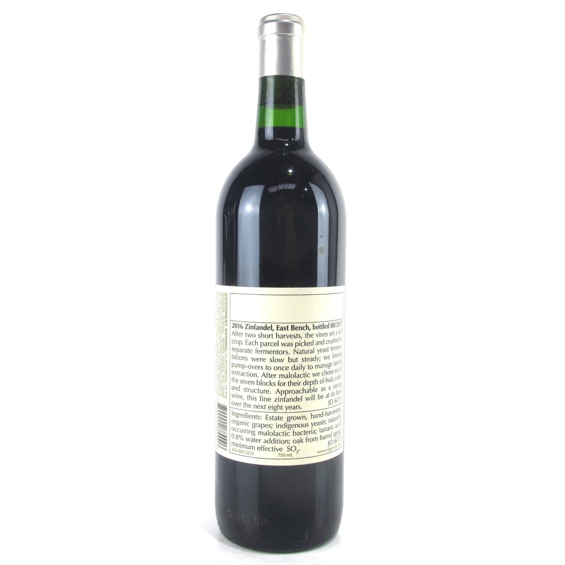 Image for Ridge "East Bench" Zinfandel 2016 Sonoma