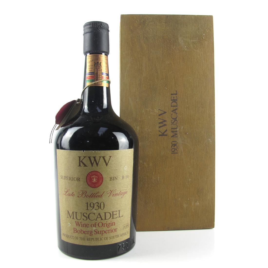 KWV Muscadel 1930 Boberg