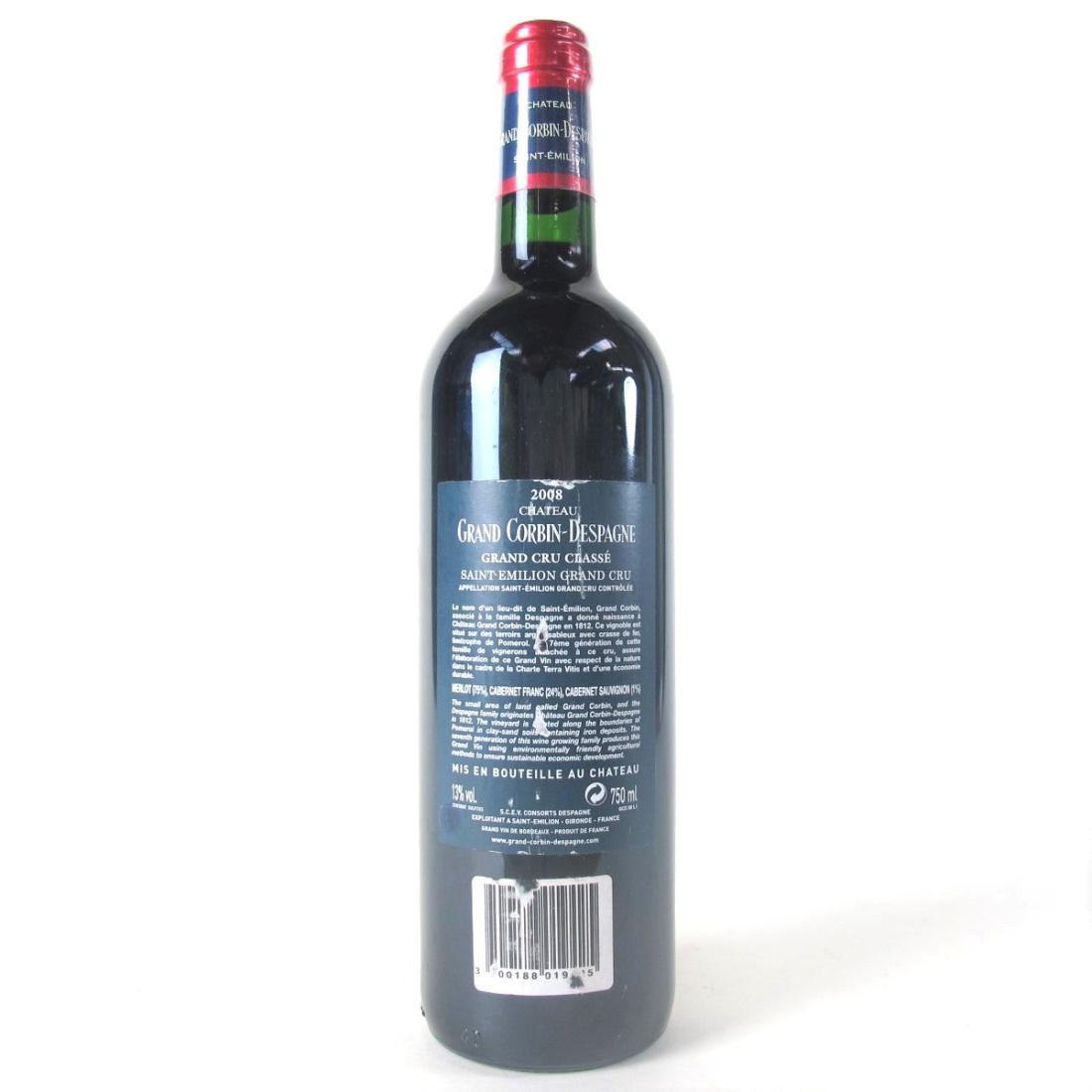 Image for Ch. Grand Corbin-Despagne 2008 Saint-Emilion Grand Cru