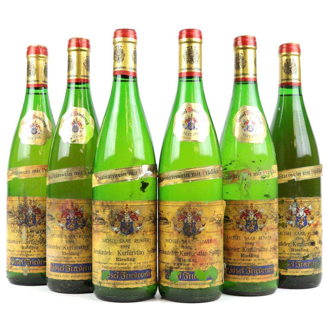 Image for J.Friederich Bernkasteler Kurfurstlay Riesling Spatlese 1992 Mosel