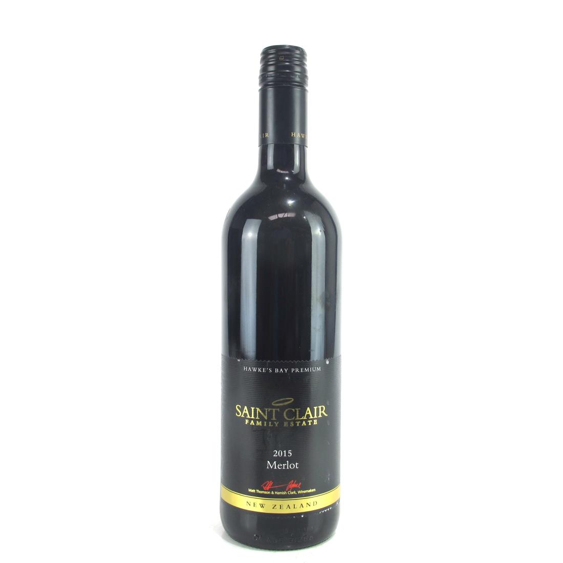 Image for Saint Claire Merlot 2015 Hawkes Bay