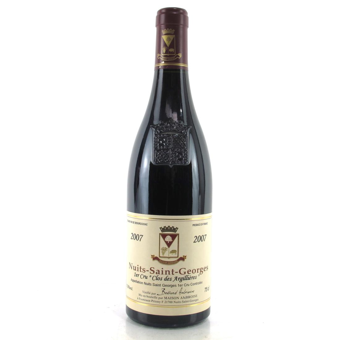 Ambroise \"Clos Des Argillieres\" 2007 Nuits-Saint-Georges 1er-Cru