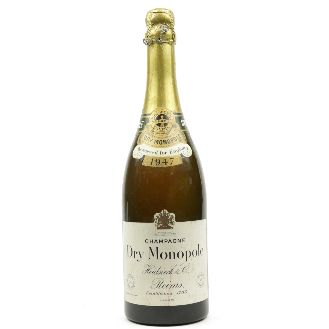 Heidsieck Dry Monopole 1947 Vintage Champagne