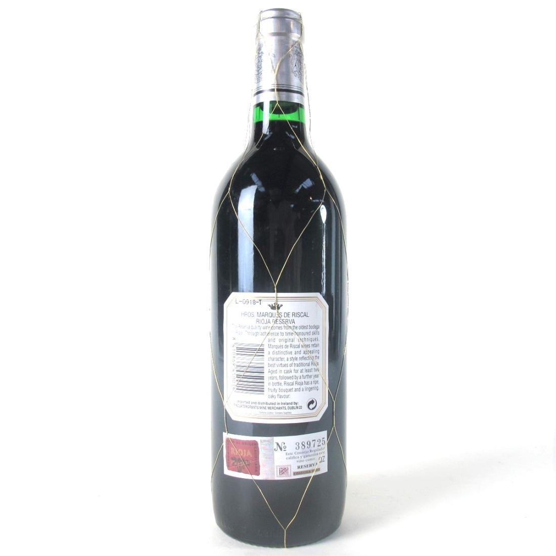 Image for Marques De Riscal 2003 Rioja Reserva