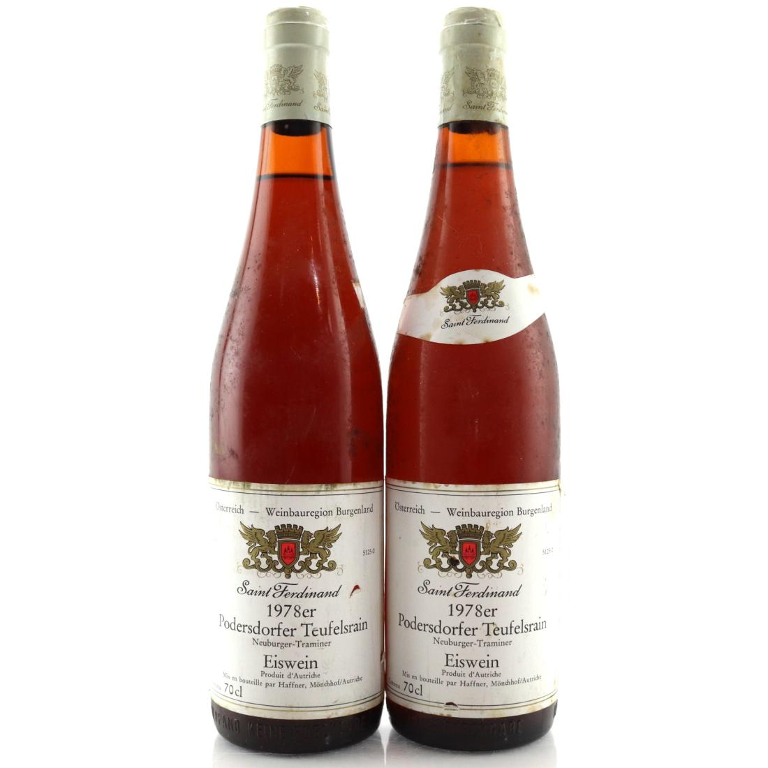 Image for St. Ferdinand Podersdorfer Teufelsrain Neuburger-Traminer Eiswein 1978 Burgenland