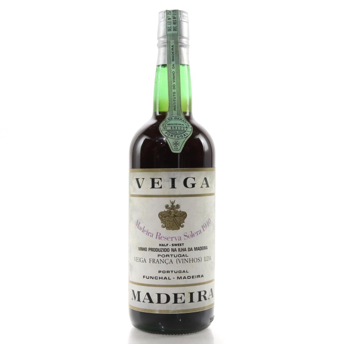 Image for Veiga Reserva Solera 1940 Half-Sweet Madeira