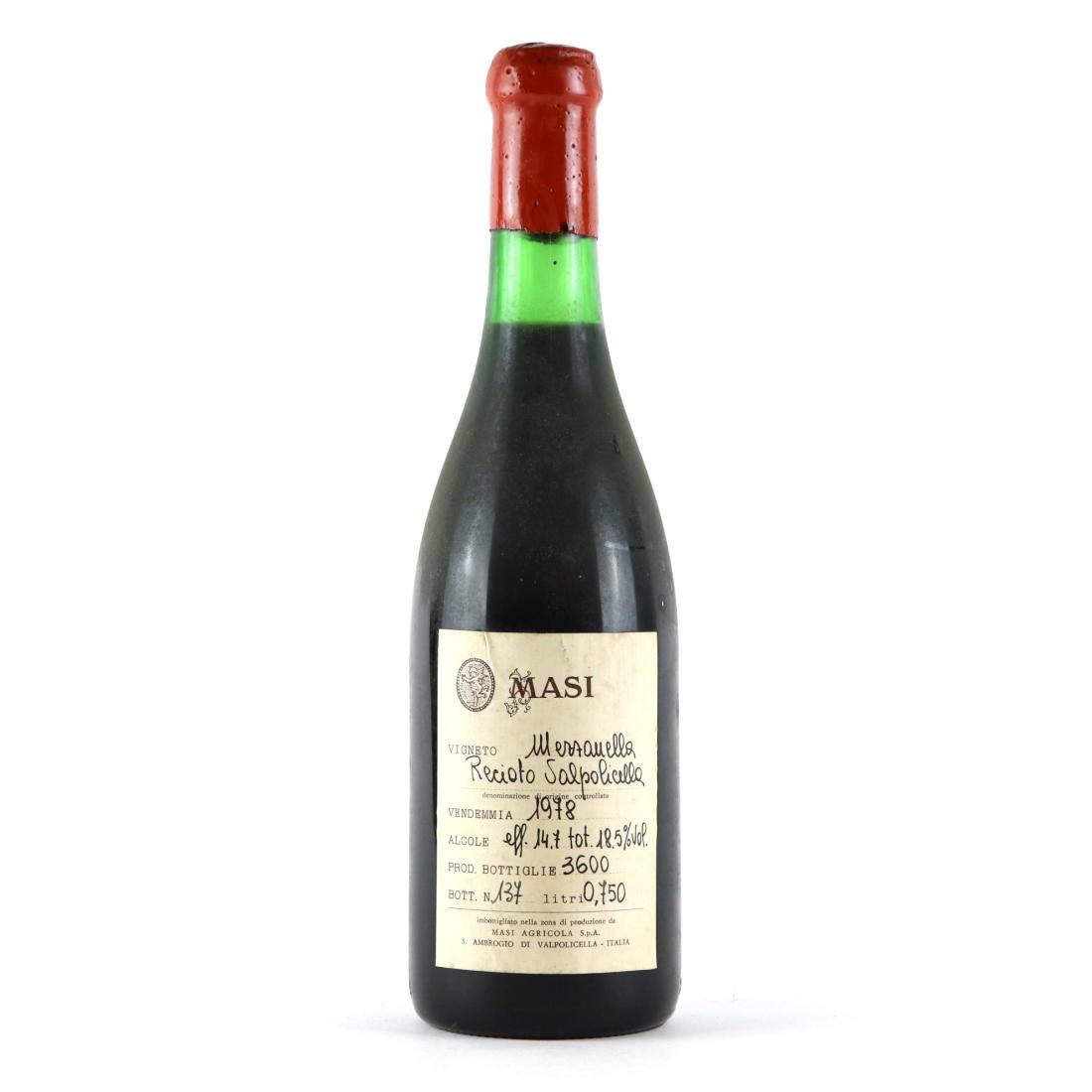 Image for Masi Mezzanella Recioto Della Valpolicella 1978 Verona