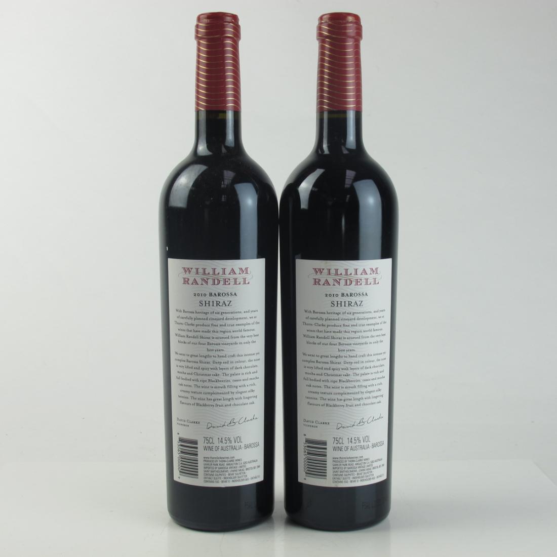 Image for William Randell Shiraz 2010 Barossa