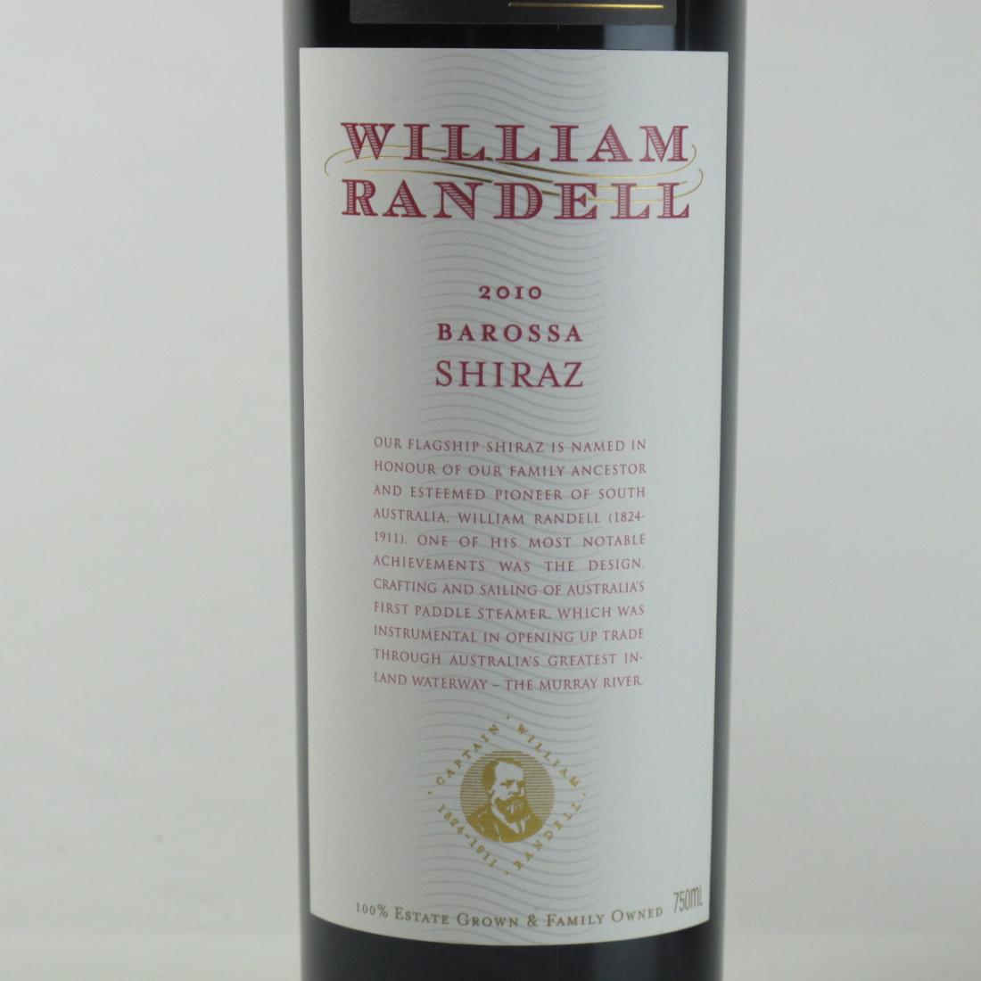 Image for William Randell Shiraz 2010 Barossa