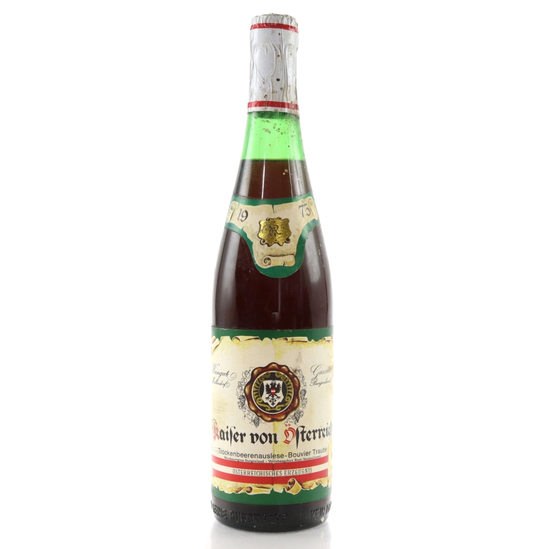 Gassner Kaiser Von Osterreich Bouvier-Traube Trockenbeerenauslese 1975 Burgenland