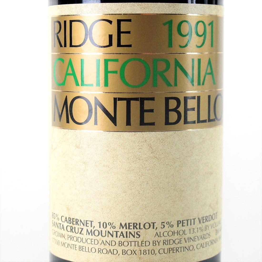 Image for Ridge Monte Bello 1991 Santa Cruz Mountains