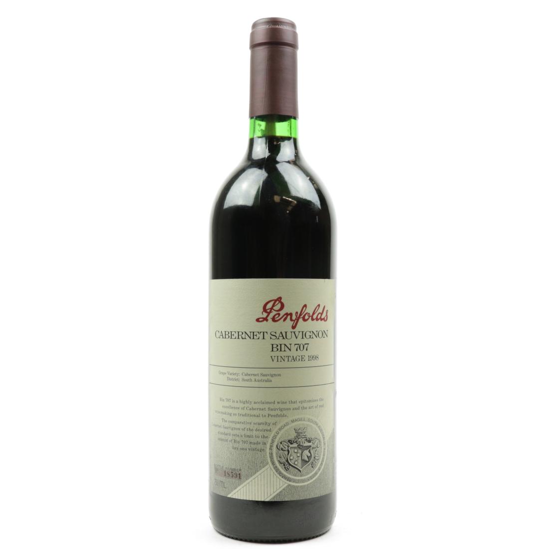Image for Penfolds Bin 707 Cabernet Sauvignon 1998