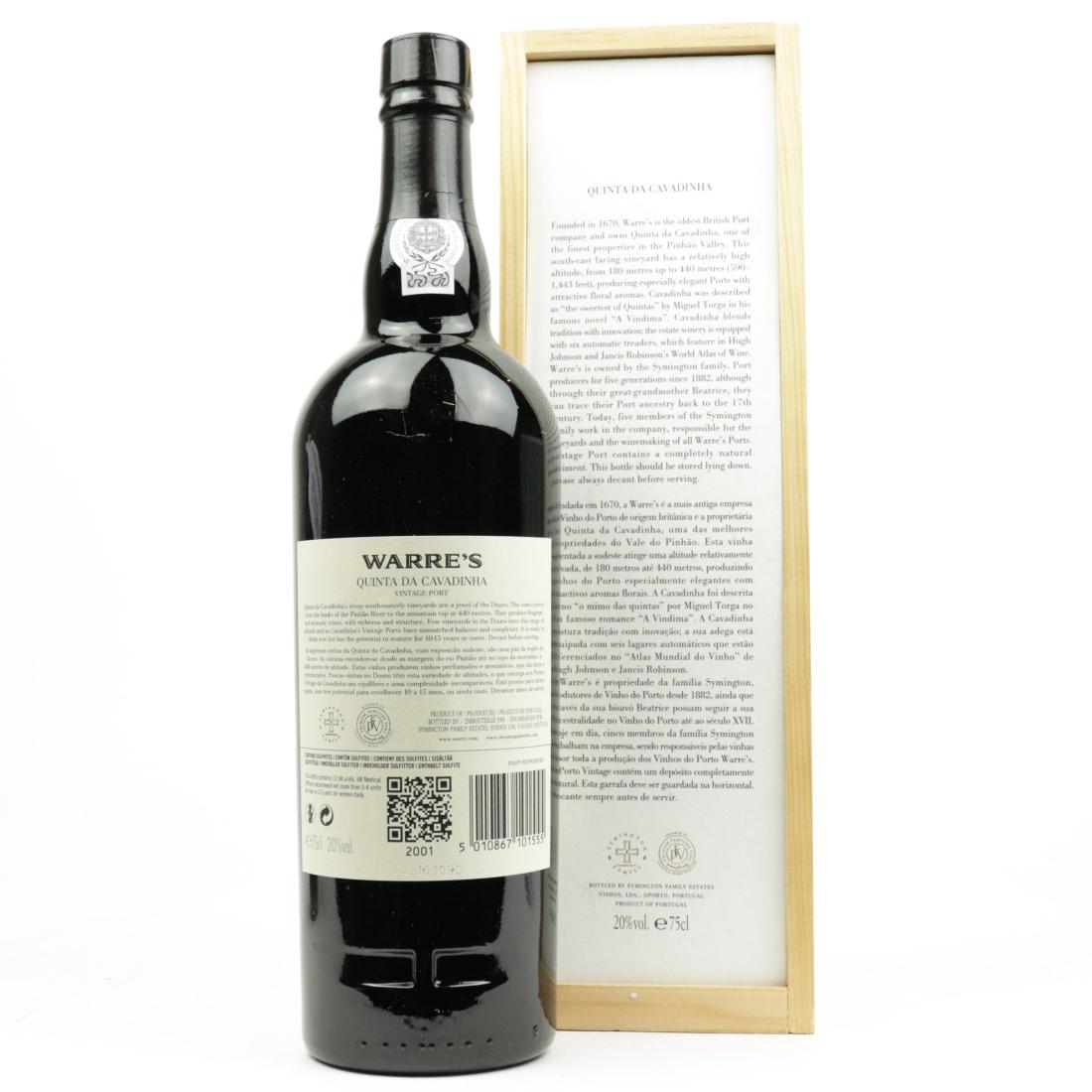 Image for Warre's Quinta Da Cavadinha 2001 Vintage Port