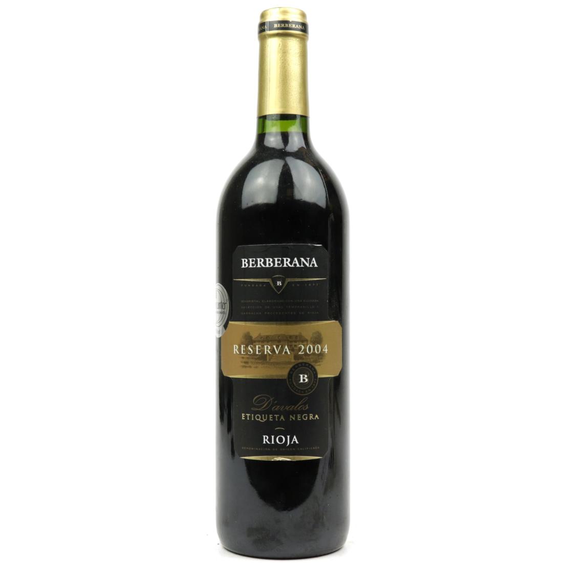 Image for Berberana Etiqueta Negra 2004 Rioja Reserva