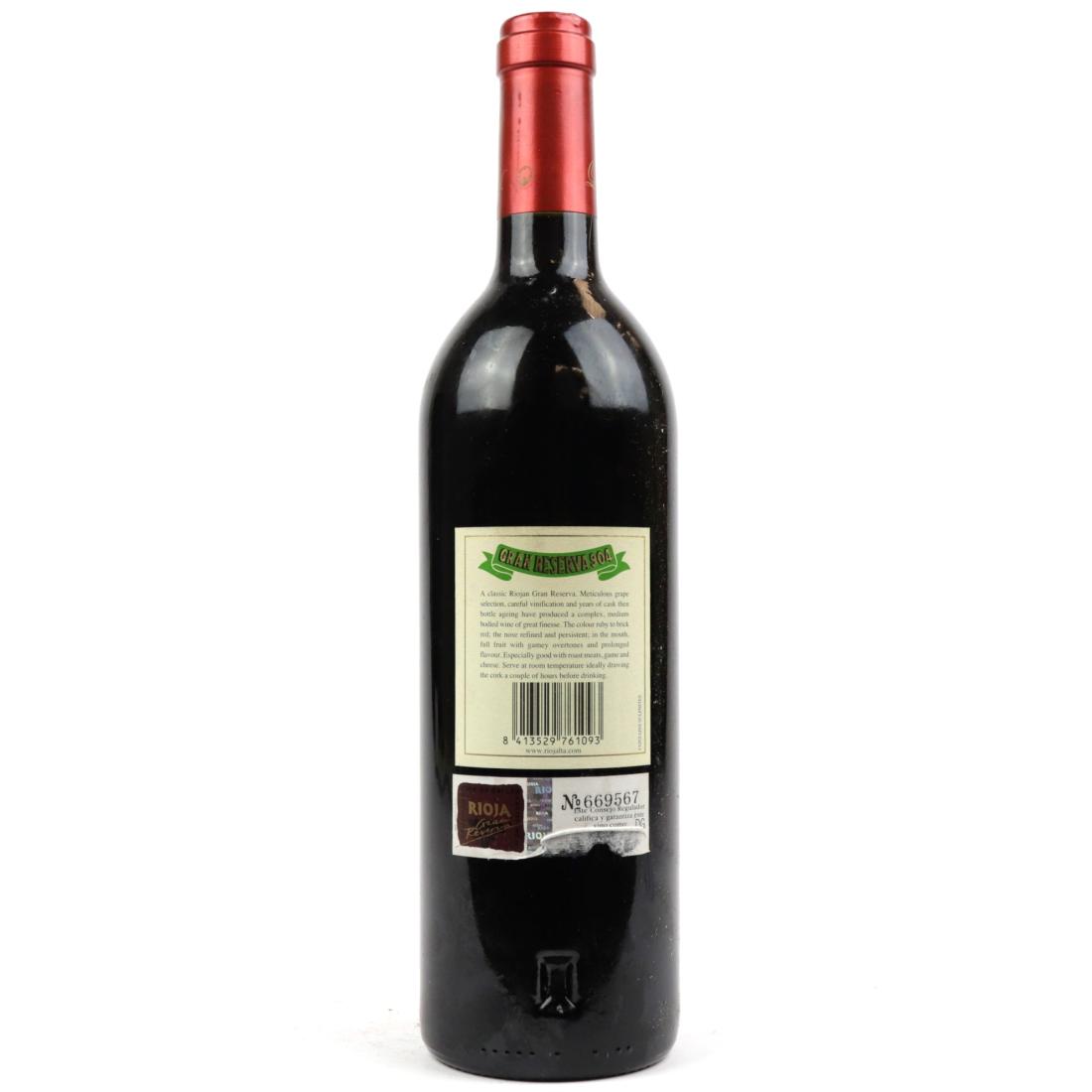 Image for La Rioja Alta 904 2001 Rioja Gran Reserva