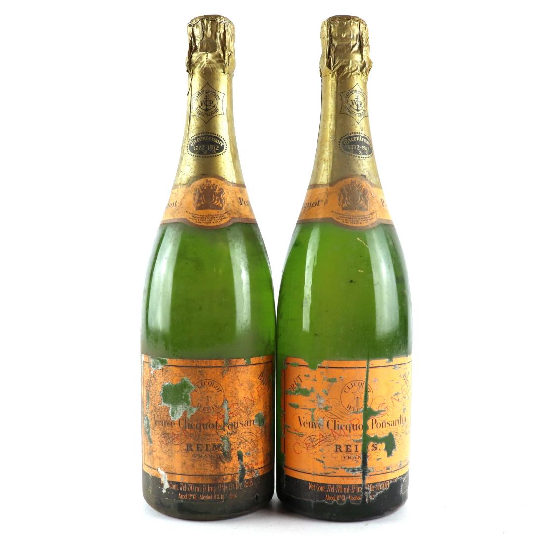 Image for Veuve Clicquot Ponsardin Brut NV Champagne / Bicentenaire 1772-1972 / 2 Bottles