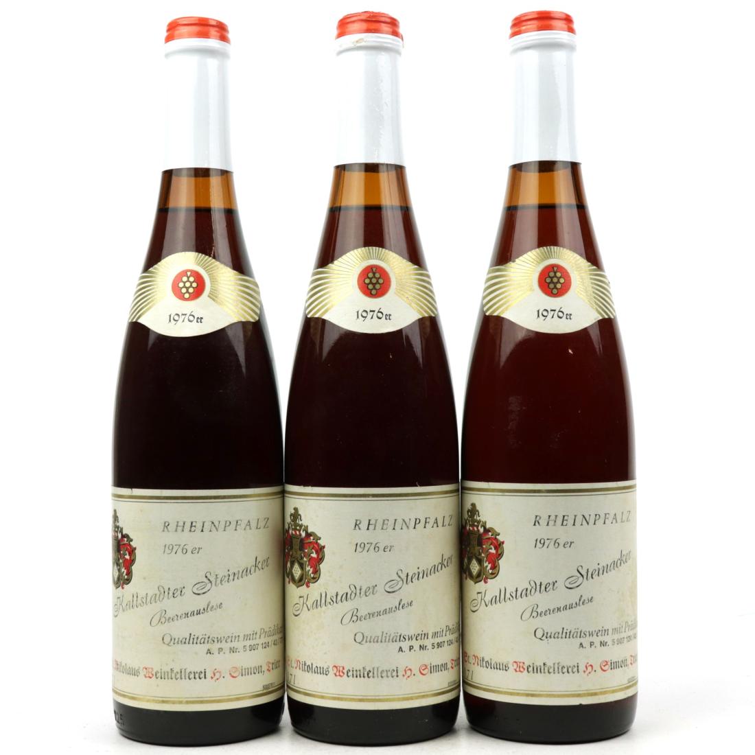 Image for H.Simon Kallstadter Steinacker Beerenauslese 1976 Rheinpfalz