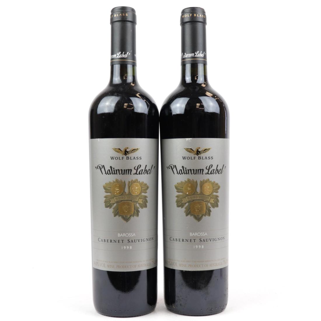 Image for Wolf Blass Platinum Label Cabernet Sauvignon 1998 Barossa