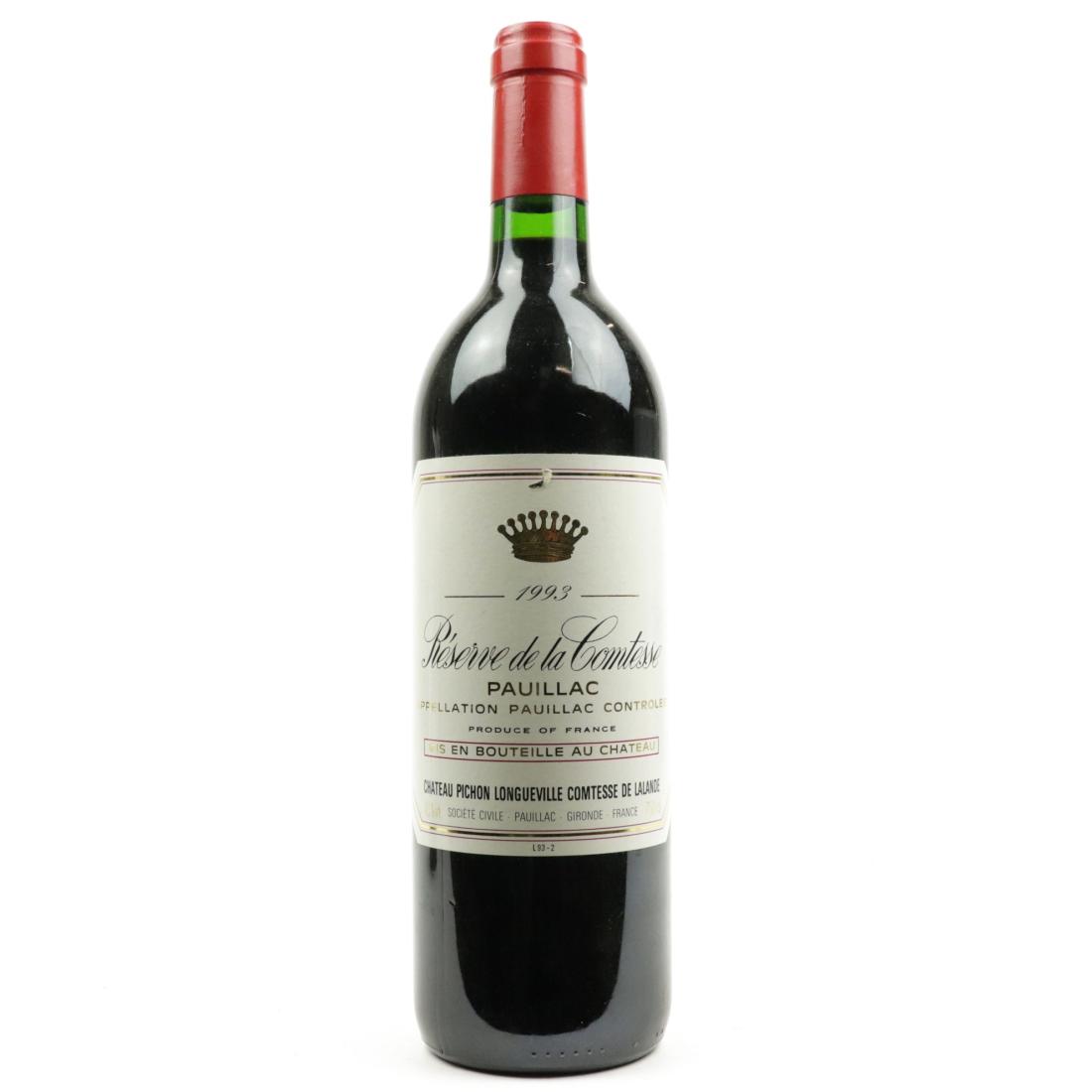 Image for Reserve De La Comtesse De Lalande 1993 Pauillac