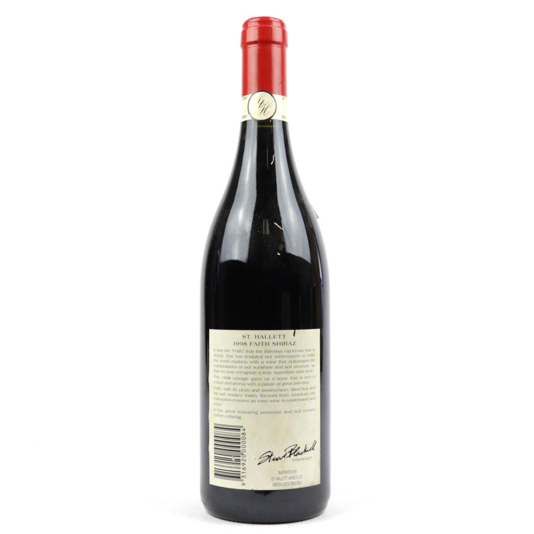 Image for St Hallett Faith Shiraz 1998 Barossa