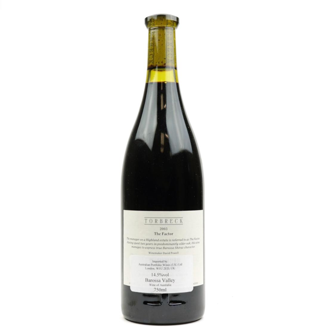 Image for Torbreck The Factor 2003 Barossa