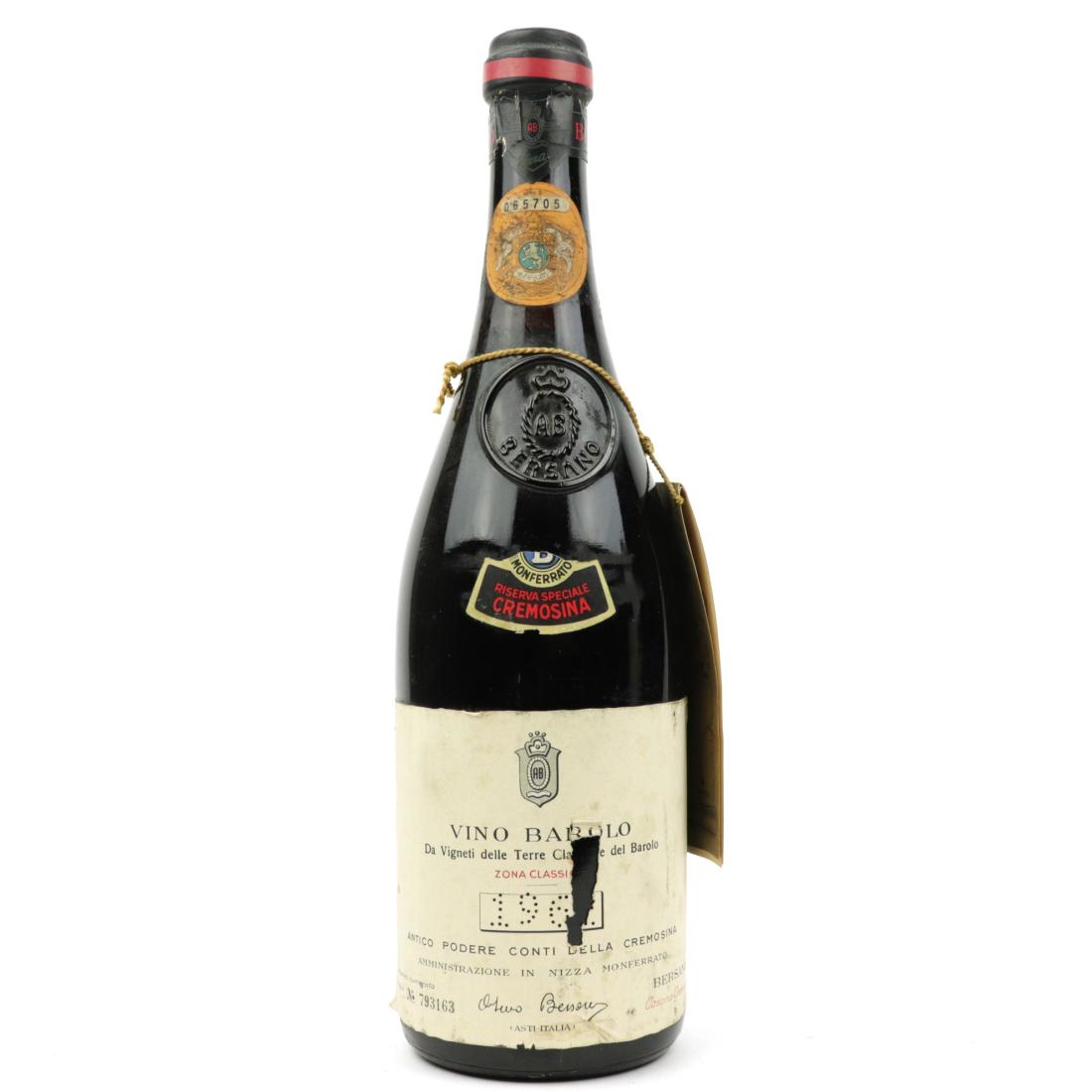 Image for Bersano Cremosina 196* Barolo Riserva