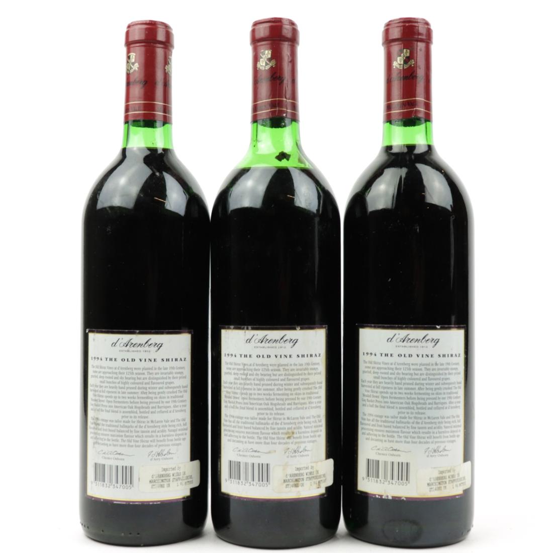 Image for D'Arenberg Old Vine Shiraz 1994 McLaren Vale